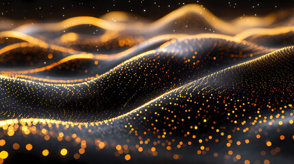 Wall Mural - abstract digital wave pattern