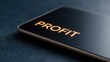 © FocusFusion - Profit Displayed on a Smartphone Screen at Night