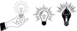 © Usman - Hand holding a glowing light bulb, symbolizing ideas and innovation