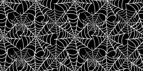 spider web pattern, halloween background, weird background and texture , black and white pattern, seamless pattern with spider