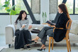 © Valerii Honcharuk - Sad stressed young woman patient talking with female psychologist, mental counselor