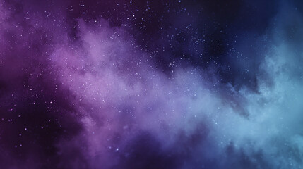 Wall Mural - colorful background with a starry sky, a pink and purple gradient, a grainy texture, blurred details
