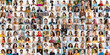 © Prostock-studio - A joyful assembly of people from various backgrounds, featuring diverse faces and expressions.