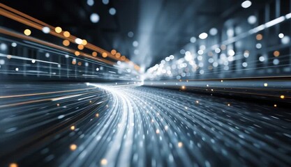 Abstract of digital online technology work business