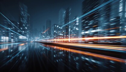 Abstract of digital online technology work business
