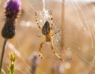 Spider in a web
