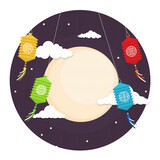 Mid-Autumn Festival material, e-commerce material, PNG, moon, moon cake