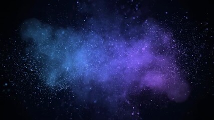 Wall Mural - A cloud of soft glowing particles slowly forms and disperses in an ethereal, seamlessly looping abstract motion background blurry, shimmering, wellness