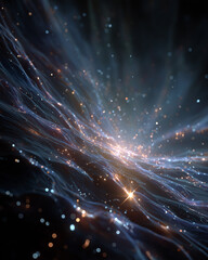 Wall Mural - Cosmic Symphony: An immersive journey into the celestial dance of light, a digital rendering that unveils the universe's majestic wonder and ethereal beauty. 