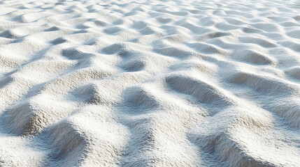 Wall Mural - Smooth, textured sand surface with gentle undulations creates serene and calming atmosphere. soft, white sand evokes sense of tranquility and natural beauty