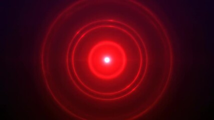 Wall Mural - A seamlessly looping video presents a fiery red circular flare radiating concentric rings outwards against a subtle gradient, evoking a powerful abstract energy field modern, visual, website