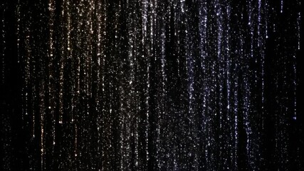 Wall Mural - Abstract Particle Shower Resembling Falling Stardust in a Seamless Loop template, presentation, slow motion