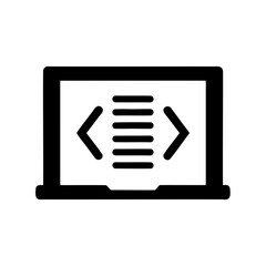 Laptop screen displaying HTML code, representing web development and software engineering
