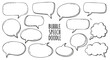 © Avoxel - Hand-drawn speech bubbles and thought clouds for creative communication and design projects