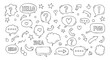 © Avoxel - Engaging hand drawn speech bubbles with creative doodles and words, perfect for social media and branding projects
