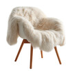 © Luminara - Cozy home chair with faux fur blanket living room furniture isolated on transparent background