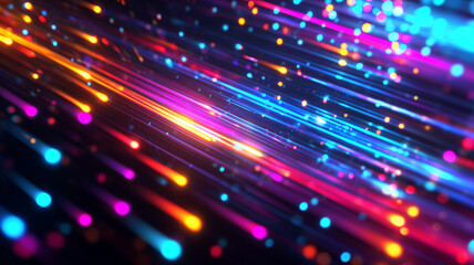 Digital electronic technology glowing blue background. Raster bitmap digital illustration. AI artwork.	