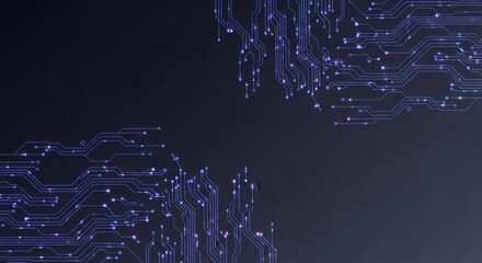 Dynamic digital circuitry patterns creating an abstract tech background, symbolizing data flow, connectivity, and the intricate networks of modern technology and innovation