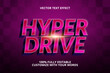 © AlzamAmani - hyper drive editable text effect for speed