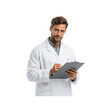 © Rasuviru - Confident Male Scientist or Doctor Writing on Clipboard