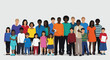 © Mitchell - A diverse group of people of various ages and ethnicities standing together.