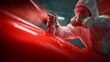 © Rifqi - Man in protective suit painting a car with spray gun in automotive industry, concept for car manufacturing, auto refinishing and industrial protection