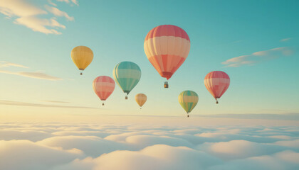  Floating Balloons Sky