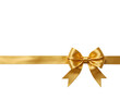 © jens h. - Elegant Gold Satin Bow with Ribbon – Luxury Gift Decor, Holiday Design, High-Resolution Vector Art, Transparent PNG Overlay