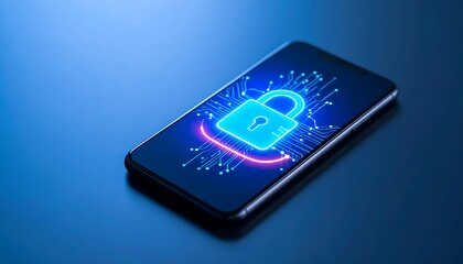 Phone Security Digital Lock on Screen