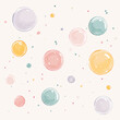 © Tejodi - 부드러운 벡터 스타일의 기발한 일러스트: 둥근 모양의 패턴