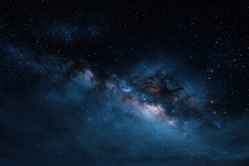 Wall Mural - Vast expanse of the Milky Way glowing brightly against the dark night sky filled with countless stars