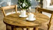 © Ooh - Cozy mugs of hot drink on a wooden table