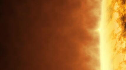 Wall Mural - Surface of the Sun with High Energy Particles as Solar Flares and Small Jets of Plasma Spicules are Ejected into Space.