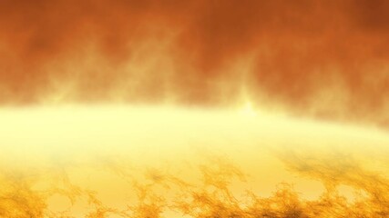 Wall Mural - View of the Top the Surface of the Sun with High Energy Particles as Solar Flares and Small Jets of Plasma Spicules are Ejected into Space.