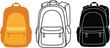 © Gulzar - Backpack school bag vector illustration back to school design