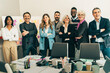 © Lomb - Diverse business team portrait in modern office – leadership and teamwork