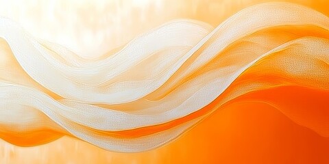 Sticker - elegant silk abstract flowing texture with smooth transitions and modern forms for creative concepts