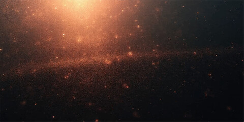 Wall Mural - Sun clouds and stars in glowing space background