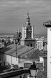 Aerial view of the buildings in the historical city of Granada, Spain
