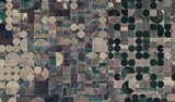 Kansas Farmland: High-Resolution Satellite View of Center Pivot Irrigation Patterns