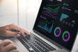 © Fabio Principe - Optimizing ESG Performance: Professional Analyzing AI-Generated Sustainability Dashboard on Laptop