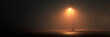 © exclusive.com - A solitary lighthouse beam cuts through the foggy night illuminating the dark ocean and wet ground below
