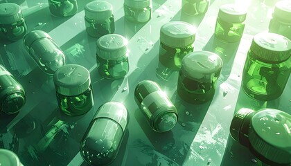 Green capsule containers