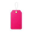© Amena - Blank pink gift tag with white string ready for customization and gifting occasions