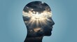 © Irfan - Human head silhouette with radiant light