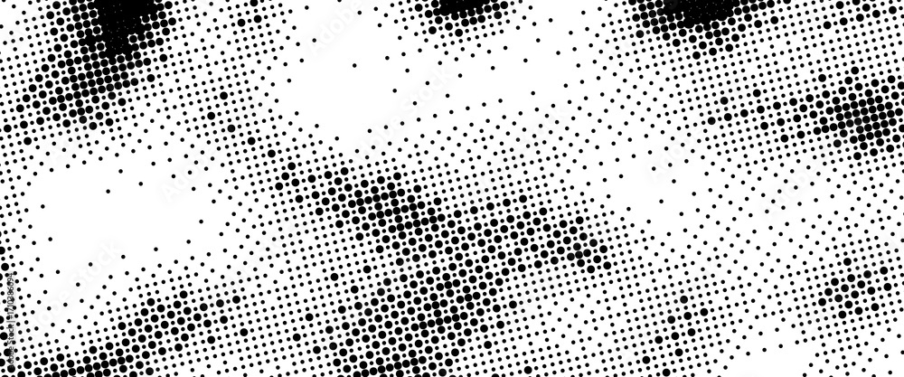 Pixelated bitmap gradient texture. Black and white dither pattern ...