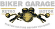 © Cocomart - Retro Motorcycle Biker Garage Kustom Kulture Logo Design