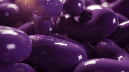 Abstract Glossy Purple Interlocking Chain Links Background