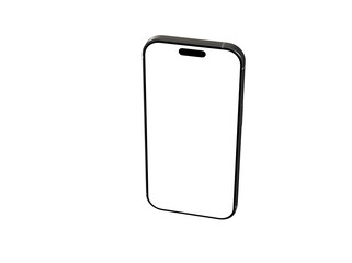 High-quality image of a modern smartphone with a blank screen, perfect for app presentations or website mockups.