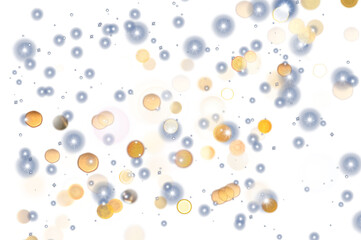 Wall Mural - Christmas Bokeh dust blurred overlay, glowing stars glitter particles shine new year effect, png image 
